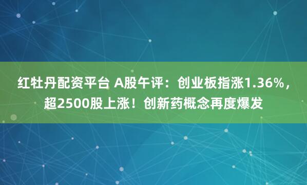 红牡丹配资平台 A股午评：创业板指涨1.36%，超2500股上涨！创新药概念再度爆发